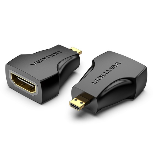 [AITB0] VENTION Micro HDMI Male to HDMI Female Adapter Black Model # AITB0