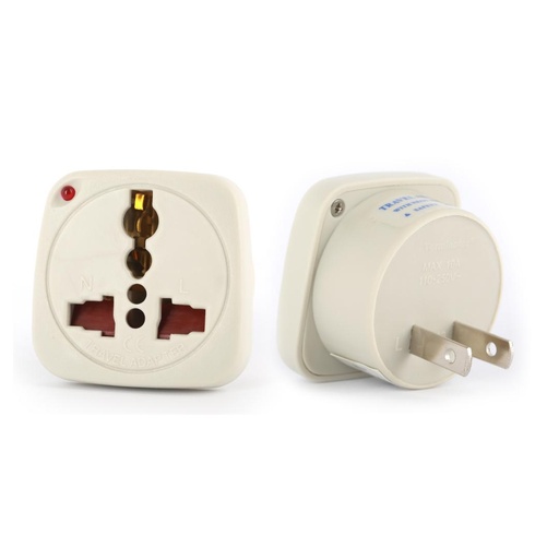 [TL 13] Terminator Multi Traveler Adapter With Shutter & Indicator (US to Universal)