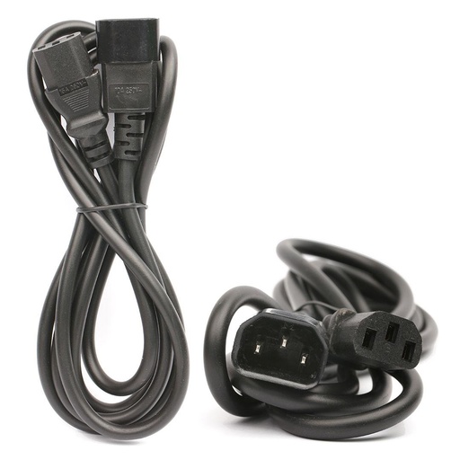[TC-2M-EC] IEC Male to IEC Female Power extension Cord Cable 2 Meter 13A (IECC-320-C14 to IEC-320-C13) - Terminator