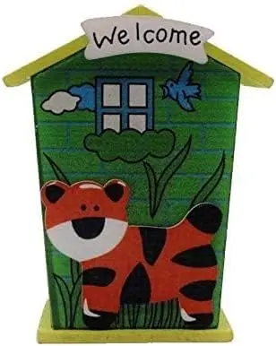 [STL-Pgy-XMAS] BUY4LESS - Piggy Bank for Kids Wood House Animal Designs, Multi Color Perfect Gift for Kids Birthday Party, Money Box, Saving Box. Home DÃ©cor, Piggy Bank, Coin Box