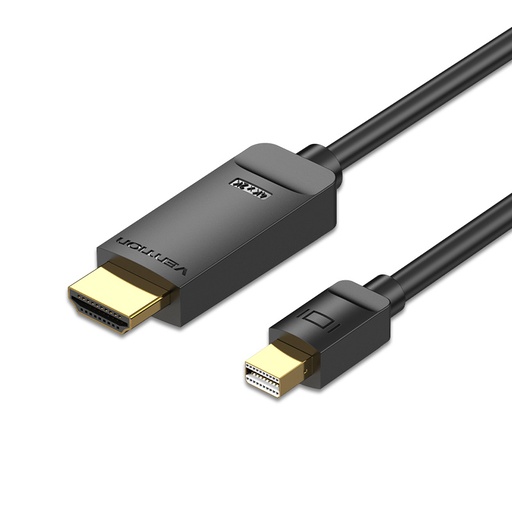 [HAHBI] VENTION 4K Mini DisplayPort to HDMI Cable 3M Black Model # HAHBI