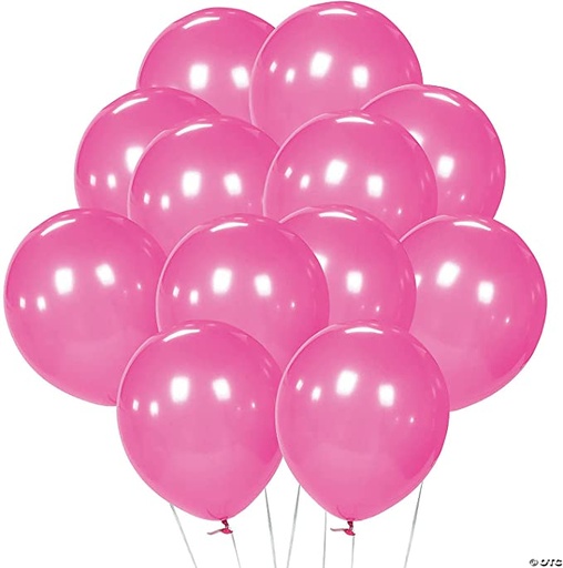 [DFS-620-039] 50PC-12" METALLIC BALLOON-PINK#DFS-620-0
