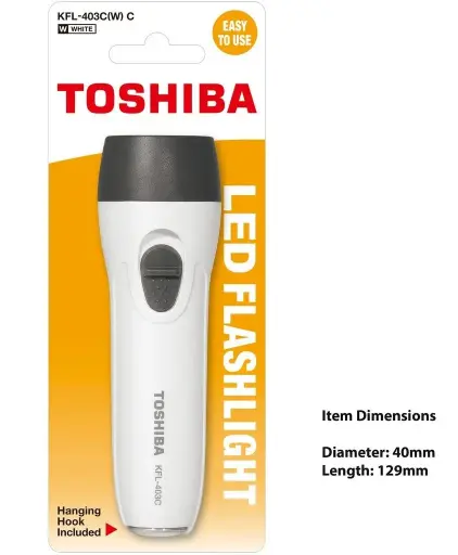 [KFL 403C-Black] Toshiba LED Pocket Flashlight Black