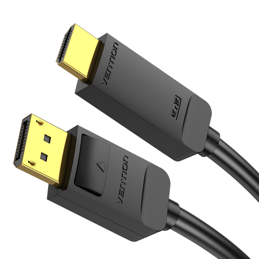 [HAGBG] VENTION 4K DisplayPort to HDMI Cable 1.5M Black Model # HAGBG
