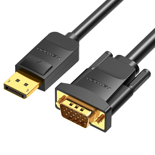 [HBLBH] VENTION DP to VGA Cable 2M Black Model # HBLBH
