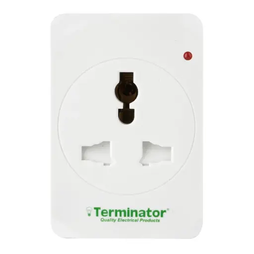 [TMA 163A] Terminator Power Adapter 3 Way Universal Sockets Universal Multi Plug Multi Adaptor with Neon Indicator TMA 163A