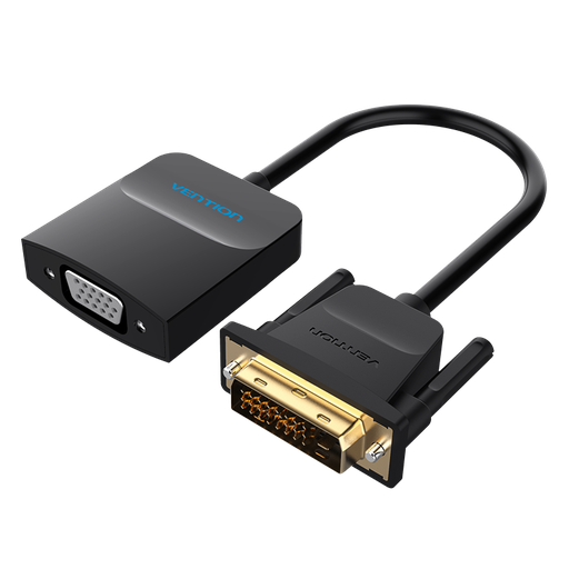 [EBBBB] VENTION DVI to VGA Converter 0.15M Black Metal Type Model # EBBBB