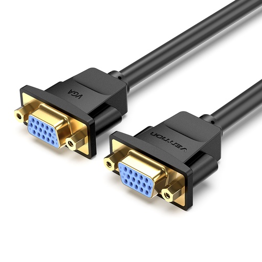 [DAHBF] VENTION VGA Female to Female Extension Cable 1M Black Model # DAHBF