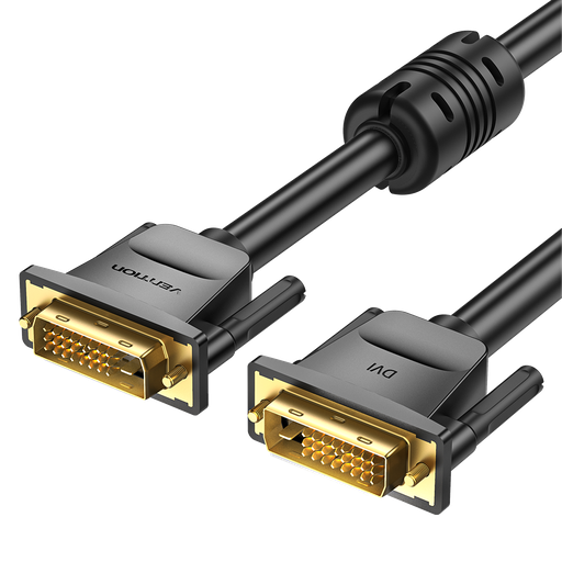 [EAABF] VENTION DVI(24+1) Male to Male Cable 1M Black Model # EAABF
