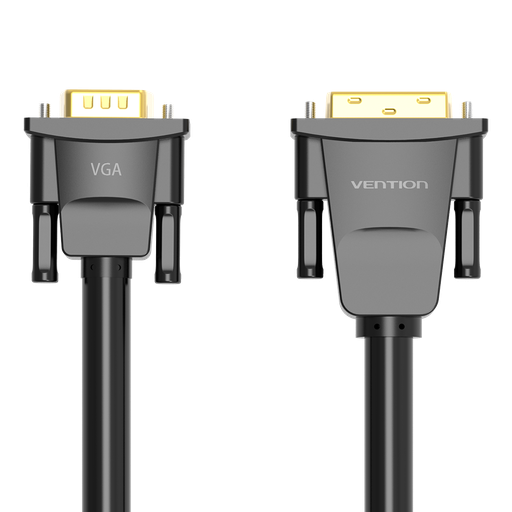 [EABBG] VENTION DVI(24+1) to VGA Cable 1.5M Black Model # EABBG