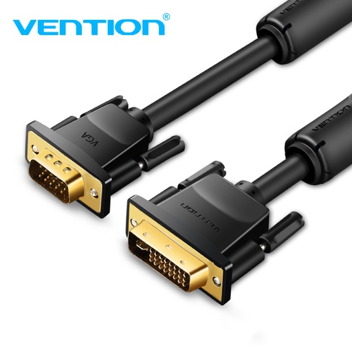 [EACBF] VENTION DVI(24+5) to VGA Cable 1M Black Model # EACBF