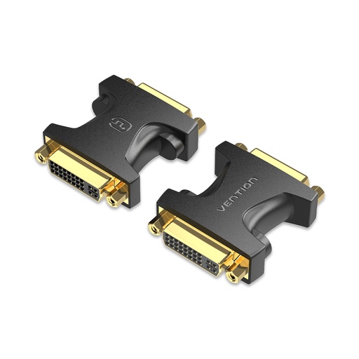 [ECHB0] VENTION DVI (24+5) Female to Female Adapter Black Model # ECHB0