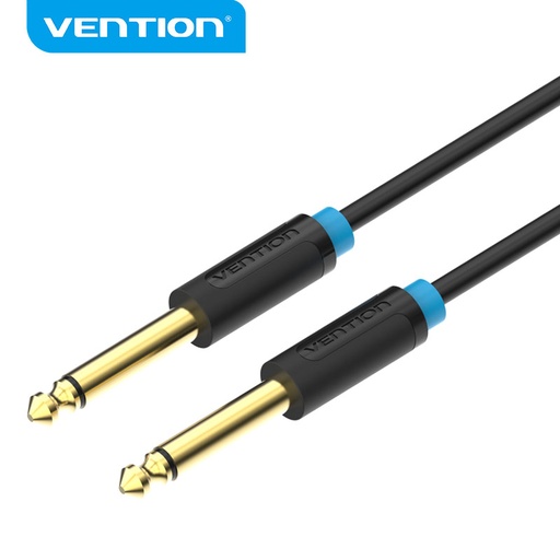 [BAABF] VENTION 6.5mm Male to Male Audio Cable 1M Black Model # BAABF