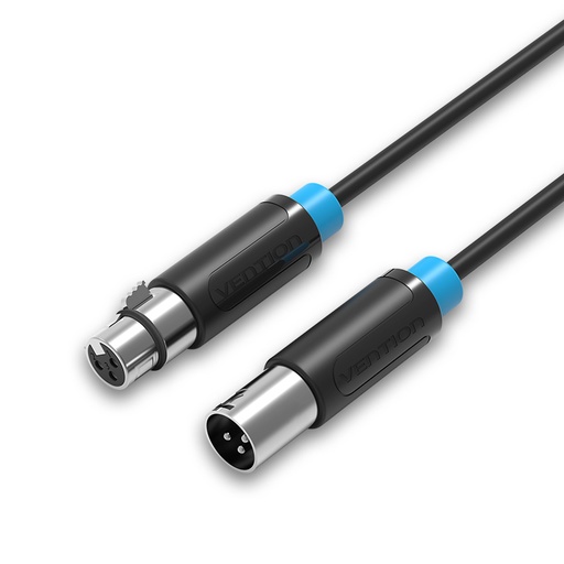 [BBFBL] VENTION XLR Audio Extension Cable 10M Black Model # BBFBL
