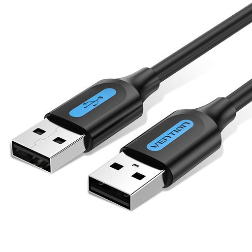 [COJBH] VENTION USB 2.0 A Male to A Male  Cable 2M Black PVC Type Model # COJBH