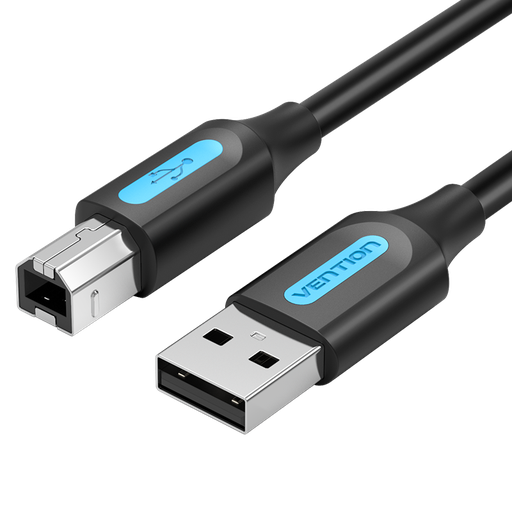 [COQBJ] VENTION USB 2.0 A Male to B Male Cable 5M Black PVC Type Model # COQBJ