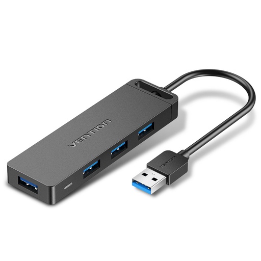[CHLBD] VENTION 4-Port USB 3.0 Hub With Power Supply 0.5M Black Model # CHLBD