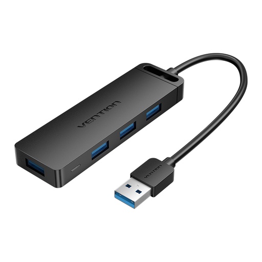 [CHLBF] VENTION 4-Port USB 3.0 Hub With Power Supply 1M Black Model # CHLBF