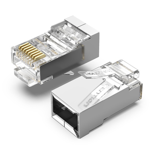 [IDAR0-100] VENTION Cat.5E FTP RJ45 Modular Plug Transparent 100 Pack Model # IDAR0-100