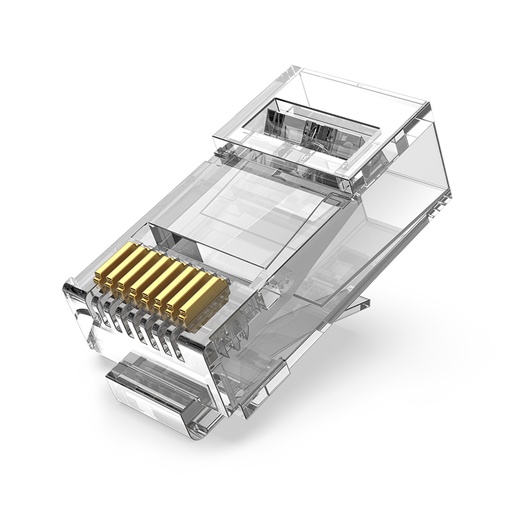 [IDGR0-100] VENTION Cat.6A UTP RJ45 Modular Plug Transparent Model # IDGR0-100