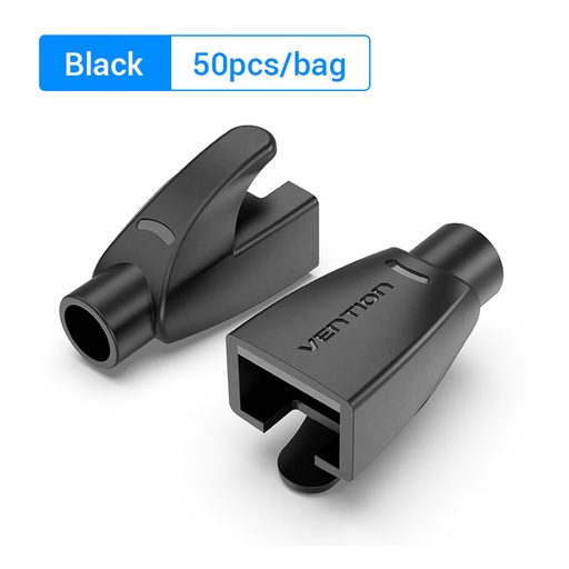 [IODB0-50] VENTION RJ45 Strain Relief Boots Black PVC Type 50 Pack Model # IODB0-50
