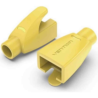 [IODY0-100] VENTION RJ45 Strain Relief Boots Yellow PVC Type 100 Pack Model # IODY0-100