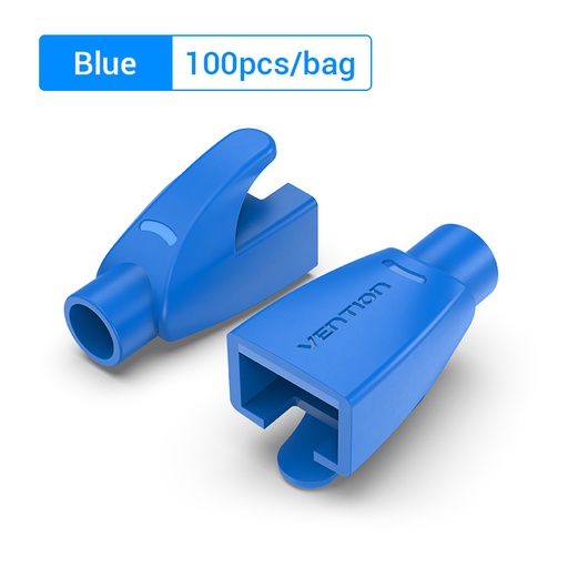 [IODL0-100] VENTION RJ45 Strain Relief Boots Blue PVC Type 100 Pack Model # IODL0-100