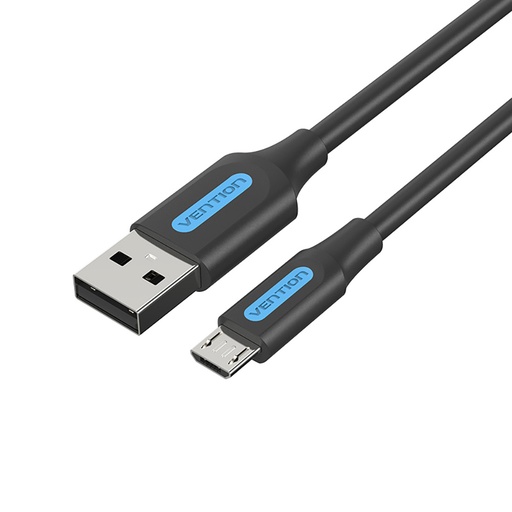[COLBH] VENTION USB 2.0 A Male to Micro-B Male  Cable 2M Black PVC Type Model # COLBH