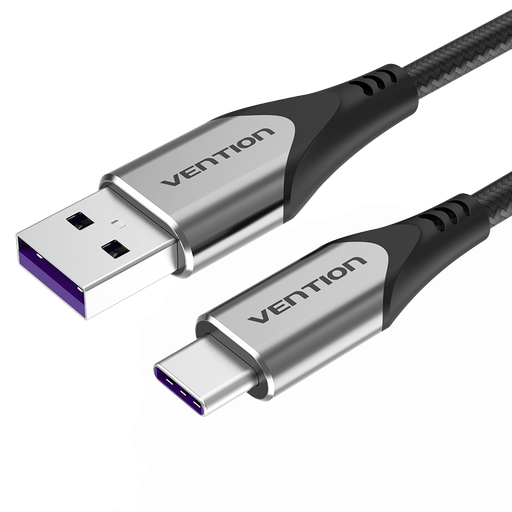 [COFHF] VENTION USB-C to USB 2.0-A Fast Charging Cable 1M Gray Aluminum Alloy Type Model # COFHF