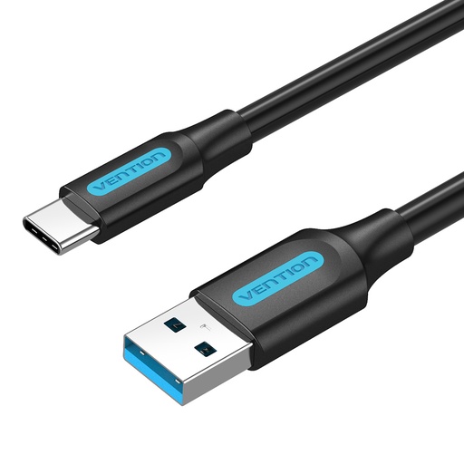 [COZBC] VENTION USB 3.0 A Male to C Male Cable 0.25M Black PVC Type Model # COZBC