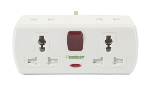 [TMA 164AS] Terminator 4 Way Universal T Socket With One Switch AndIndicator Esma Approved