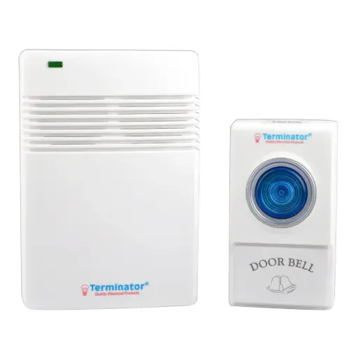[TDB 005DC] Terminator Door Bell Digital Wireless With 38 Different Melodies DC