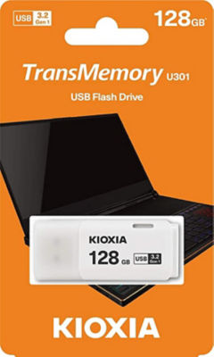 [L-U301-W128-GG4] KIOXIA TransMemory U301W 128GB White