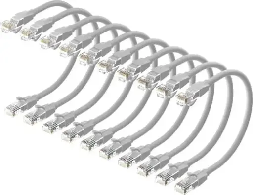 [IBEHA-10] VENTION Cat6 UTP Ethernet Patch Cable 0.1M Gray 10 Pcs/Pack Model # IBEHA-10