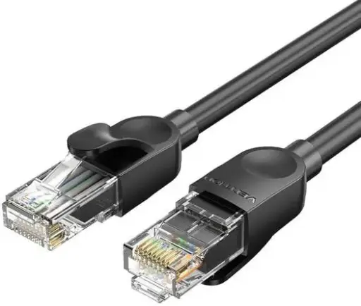 [IBNBF] VENTION Cat 6 UTP Ethernet Patch Oxygen-Free Copper LSZH Cable 1M Black Model # IBNBF