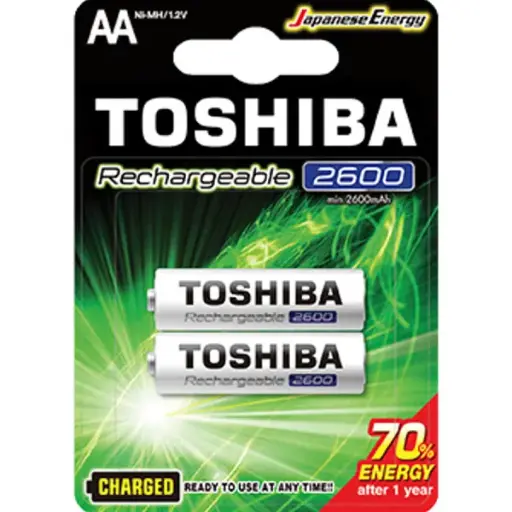 [258442] Toshiba Rechargeable AA 2600mAh - 2Pcs
