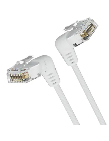 [IBOWF] VENTION Cat6A UTP Rotate Right Angle Ethernet Patch Cable 1M White Slim Type Model # IBOWF