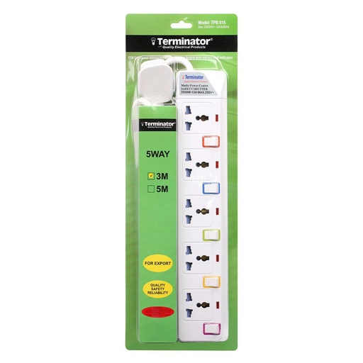 [TPB 915] Terminator Power Extension Socket 3M Cable 13A