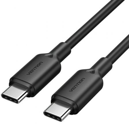 [TRCBF] VENTION USB 2.0 Type-C Male to Type-C Male 3A Cable 1M Black PVC Type Model# TRCBF
