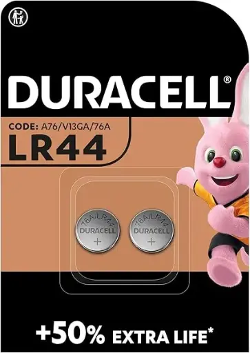 [DCLBC CR LR 44-2] Duracell Lithium Battery Coin LR44 1.5V 2 Pcs Blister Pack
