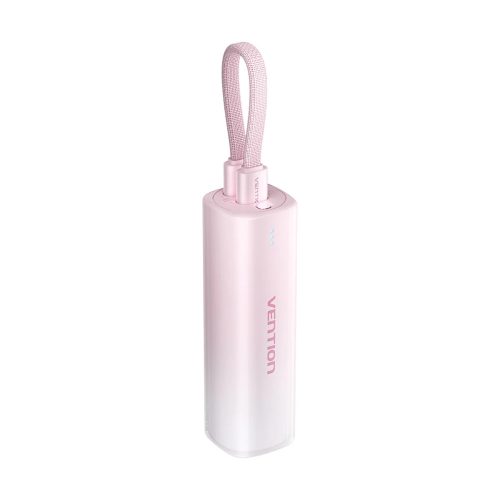[FHWR0] VENTION 5000mAh Power Bank (USB-C + Lightning) 20W Red Light Indicator Display Type Model # FHWR0