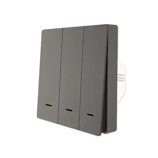 [MOES-032] Smart Life Switch Push Piano Zigbee 3 gang Black