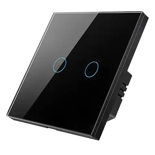 [MOES-041] Switch Touch Zigbee 2 gang Black