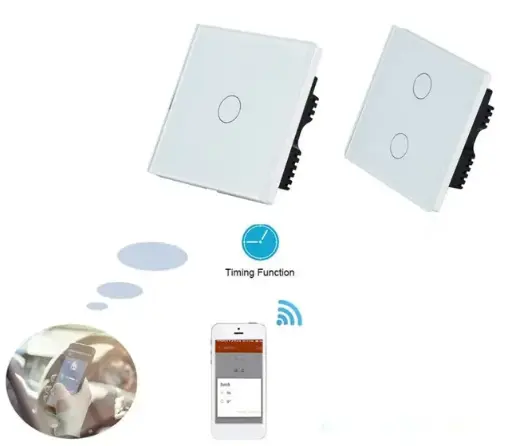 [MOES-070] Scene Switch touch zigbee 4 gang Black 