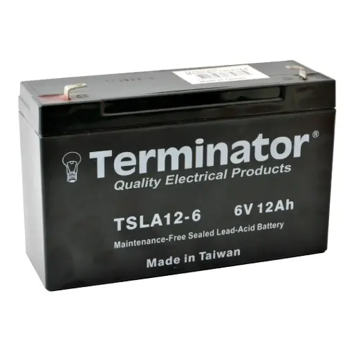 [TSLA 12-6S]  Terminator SLA Battery 6V-12Ah  (Taiwan)