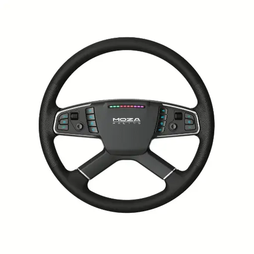 Moza TSW Truck Steering Wheel – 400mm, All-Metal Build, Realistic Truck Simulation