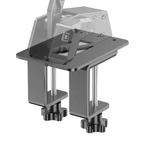 Moza Handbrake/Shifter Table Clamp – Universal Desk Mount for Moza HBP Handbrake & HGP Shifter – Sturdy Steel Clamp with Adjustable Angle & Height – Plug-and-Play Setup 