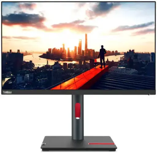 [63B3GAT6UK] Lenovo P24h-30 24" QHD USB-C Hub Monitor – IPS, 2560x1440, 75W Power Delivery, ComfortView, Height Adjustable 