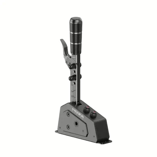 MOZA SGP Sequential Shifter – All-Metal Sim Racing Gear Shifter with Non-Contact Hall Sensor, RGB Backlit Buttons, Adjustable Resistance, PC & MOZA Base Compatible