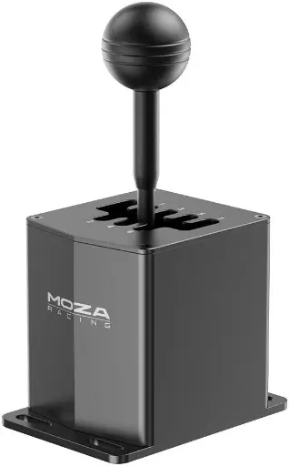 [MOZA HGP] MOZA HGP H-Pattern Shifter – 7+1 Gear Sim Racing Shifter with Intelligent Downshift, 15-bit Angle Sensor, CNC Aluminum Build, PC & MOZA Base Compatible